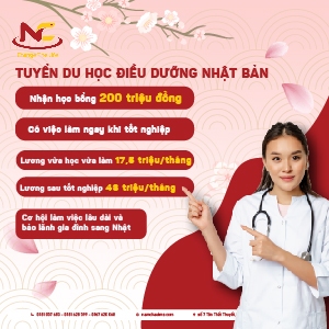 Tuyển sinh du học điều dưỡng Nhật Bản nhận học bổng 200 TRIỆU